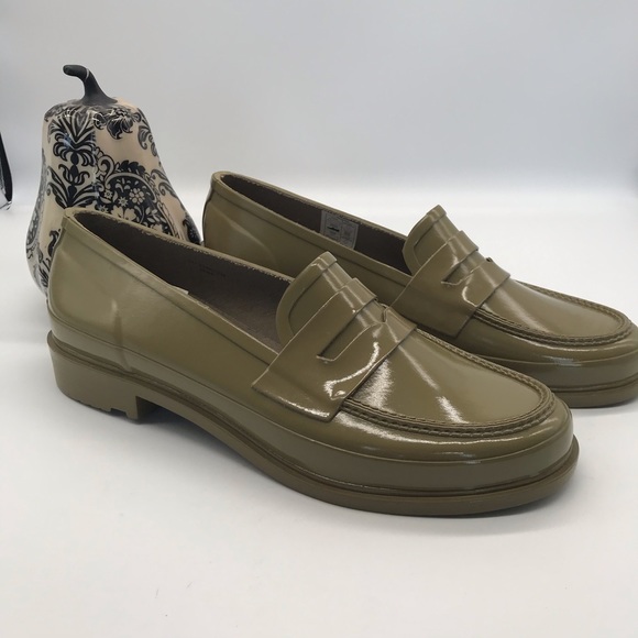 hunter rubber loafers